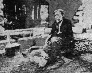 Doctor Edwards was one of the persons given responsibility for assuring Knowles conducted his experiment without assistance. He is seen sitting outside the "observation outpost" an abandoned miners cabin near Indian Creek, Siskiyou Mountains (18).