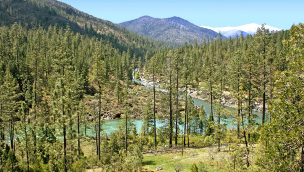 Photo of Josephine Creek, the site where the Oregon gold rush started in 1851. Located five miles north of Cave Junction, Oregon 